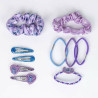 Hair accessories Stitch Blue Purple 10 Pieces