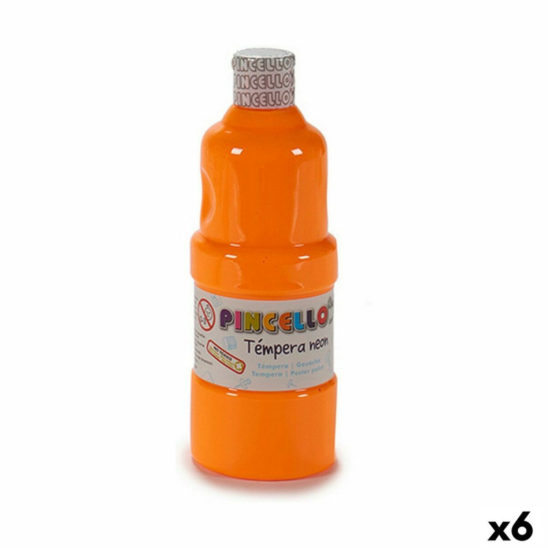 Tempera Neon Orange 400 ml (6 Units)