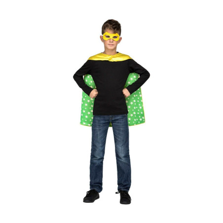 Costume for Children My Other Me Green Yellow Superhero 3-6 years (2 Pieces)