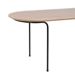 Centre Table NUDE Black Natural 100 x 40 x 38 cm