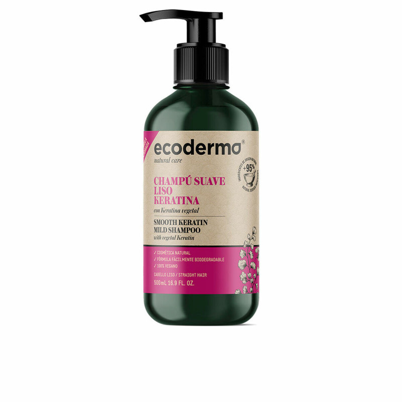 Straightening Shampoo Ecoderma Keratin 500 ml