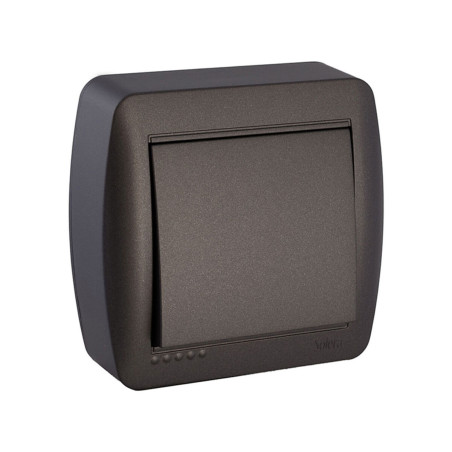 Single Toggle Switch Solera Mural 7,4 x 7,2 x 2,8 cm 250 V 10 A Graphite