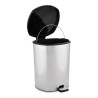 Pedal bin Silver Plastic 11 L (26 x 33 x 30 cm)