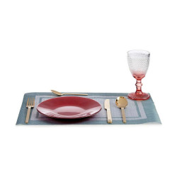 Flat plate Red Glass 6 Units (21 x 2 x 21 cm)