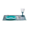 Flat plate Turquoise Glass 6 Units (21 x 2 x 21 cm)