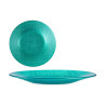 Flat plate Turquoise Glass 6 Units (21 x 2 x 21 cm)