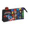 Triple Carry-all The Avengers Super heroes Black (22 x 12 x 3 cm)