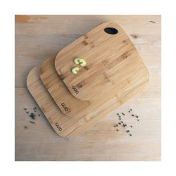 Bamboo Cutting Board Quid Blue Wood (33 x 23 x 1,5 cm)