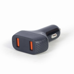 Wall Charger GEMBIRD TA-U2QC3-CAR-01 Black