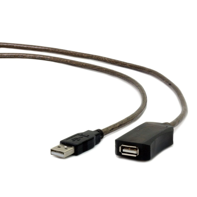 USB Extension Cable GEMBIRD USB A/USB A M/F 5m Black 5 m