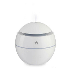 Aroma Diffuser Humidifier with Multicolour LED White Plastic (130 ml) (10 x 10 x 10 cm)