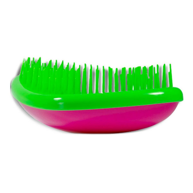 Brush Detangler Fuchsia Lime