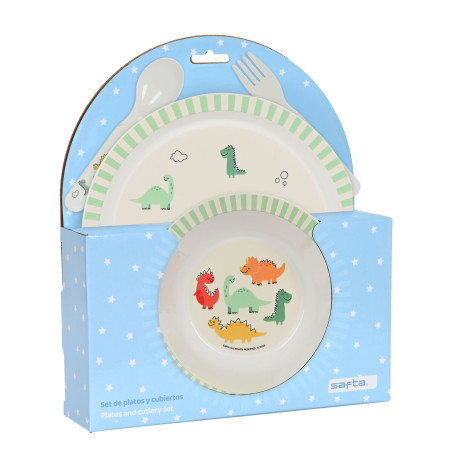 Children’s Dinner Set Safta Dinos (4 Pieces)