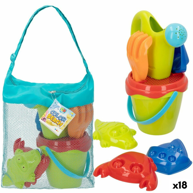 Beach toys set Colorbaby polypropylene (18 Units)