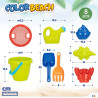 Beach toys set Colorbaby polypropylene (18 Units)