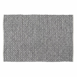 Carpet White Grey 70 % cotton 30 % Polyester 160 x 230 cm