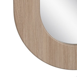 Wall mirror Natural Crystal MDF Wood 50 x 2,2 x 85 cm