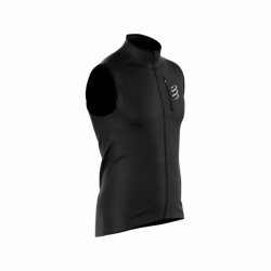 Men's Sports Gilet Compressport Hurricane Black