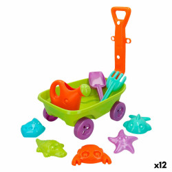 Beach toys set Colorbaby Wheelbarrow polypropylene (12 Units)