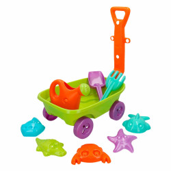 Beach toys set Colorbaby Wheelbarrow polypropylene (12 Units)