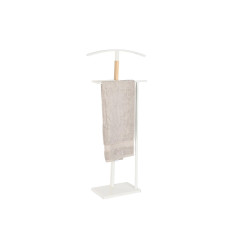 Hat stand DKD Home Decor Natural Wood Steel White (48 x 20 x 106,5 cm)