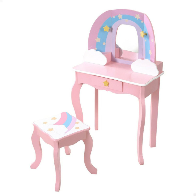 Dressing Table with Stool Teamson Pink Toy 62,5 x 98,5 x 32 cm