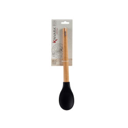 Ladle Black Silicone beech wood 6 x 1,8 x 30,5 cm (48 Units)