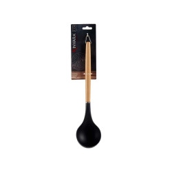 Ladle Black Nylon beech wood 8 x 3 x 32,5 cm (48 Units)