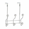 Door Coat Rack White Metal Plastic 10 x 22 x 26 cm (24 Units)