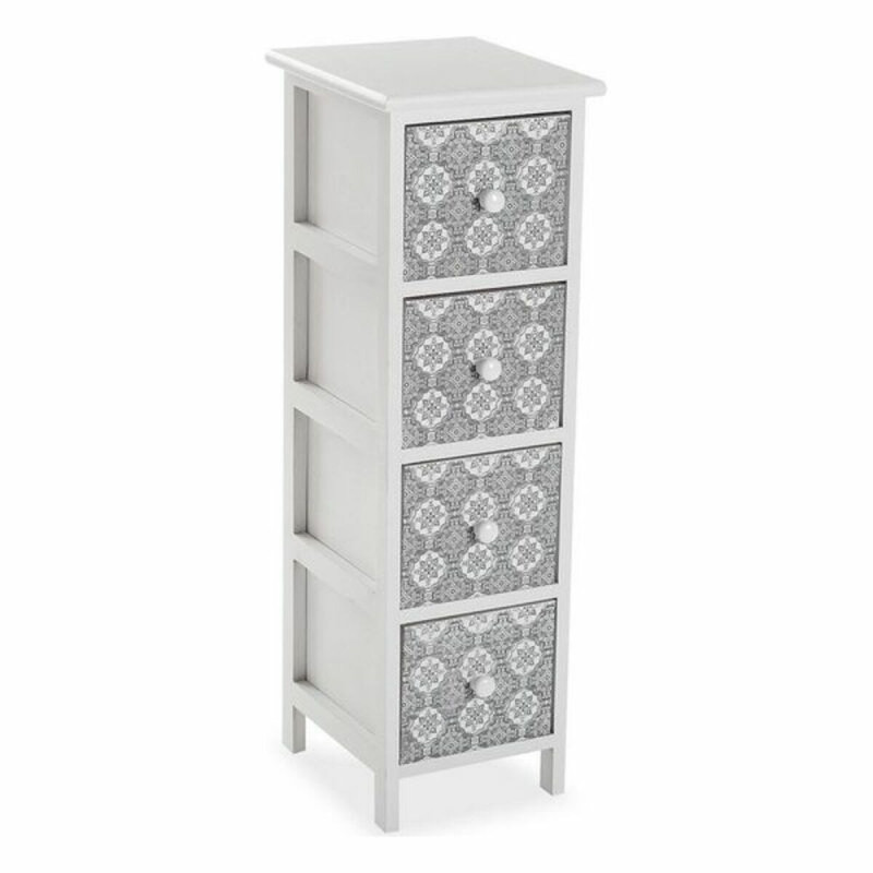 Chest of drawers Versa Blue 4 drawers MDF Wood (29 x 82 x 25 cm)