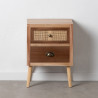 Nightstand SASHA 40 x 30 x 57 cm Natural Wood Cream