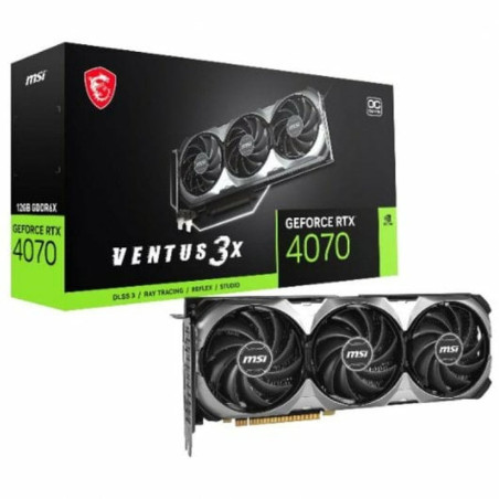 Graphics card MSI GEFORCE RTX 4070 VENTUS 3X E 12G OC GEFORCE RTX 4070 GDDR6X