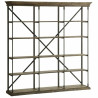 Shelves DKD Home Decor Sheesham Brown Dark brown Light grey Wood Metal 213 x 43 x 220 cm