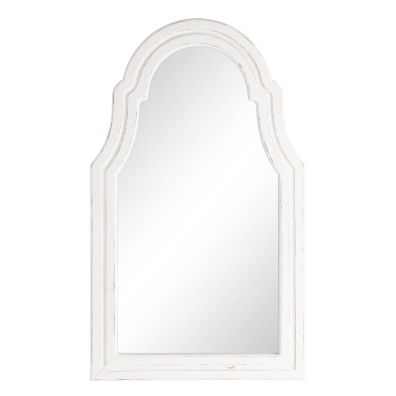 Wall mirror 63 x 3 x 110 cm White Fir wood