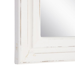 Wall mirror 63 x 3 x 110 cm White Fir wood