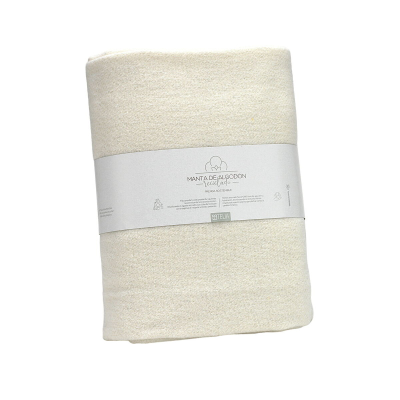 Blanket Alexandra House Living Lares Cream 230 x 240 cm