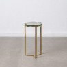 Side table 28 x 28 x 53,5 cm Crystal Golden Metal