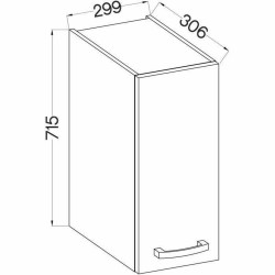 Kitchen furniture Oak 30 x 31,6 x 72 cm