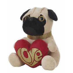 Fluffy toy Pug 26 cm