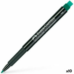 Permanent marker Faber-Castell Multimark 1513 F Green (10 Units)