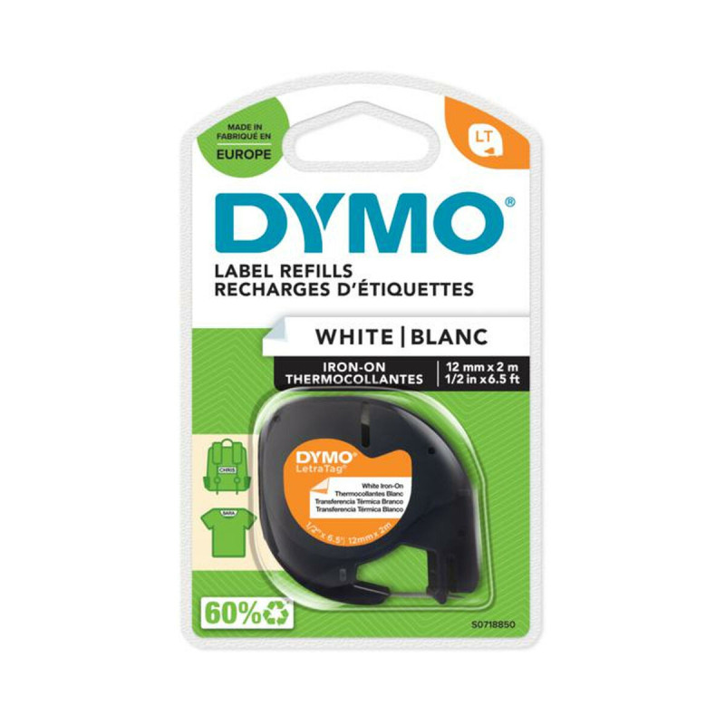 Laminated Tape Dymo S0718850 Black/White