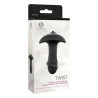 Anal plug S Pleasures Twist Black Black/Silver