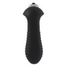 Anal plug S Pleasures Spiral Black Black/Silver