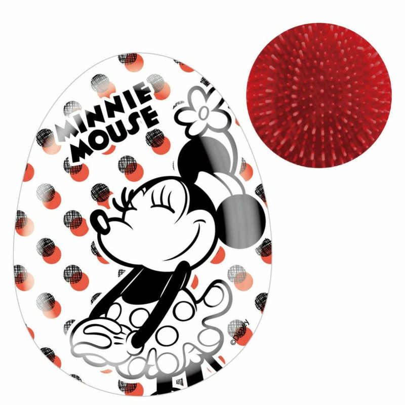 Detangling Hairbrush Disney   White Minnie Mouse 7 x 9 x 4 cm