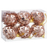 Christmas Baubles Bronze Plastic Polyfoam 6 x 6 x 6 cm (6 Units)