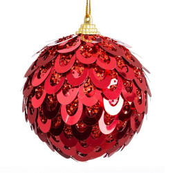 Christmas Baubles Red Plastic Polyfoam 10 x 10 x 10 cm (3 Units)