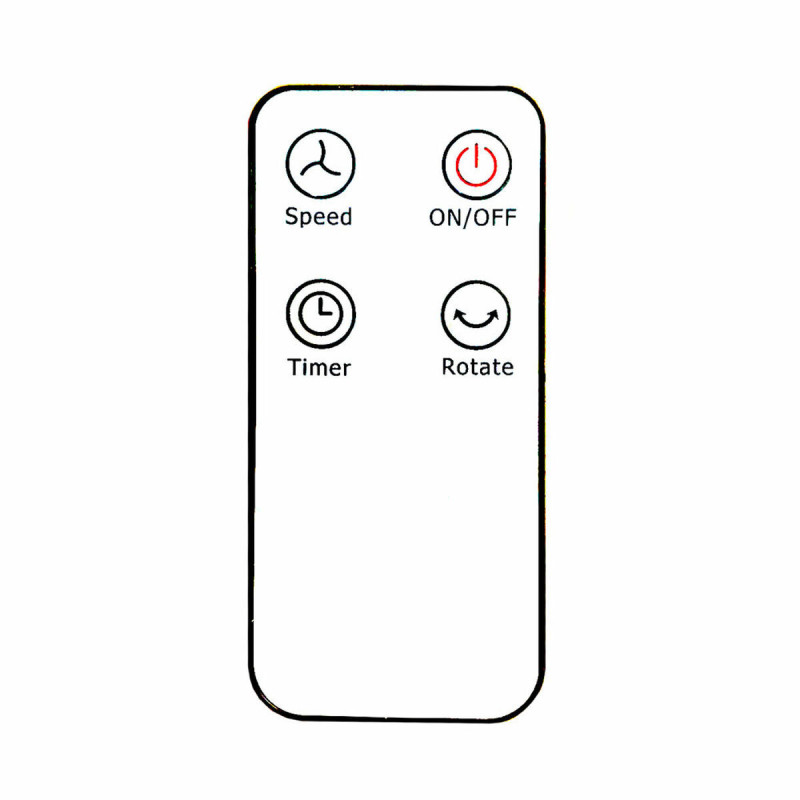 Remote control for fan (air conditioning) EDM 33529 33527 White Replacement