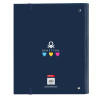 Ring binder Benetton Love Navy Blue (27 x 32 x 3.5 cm)