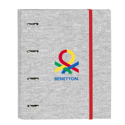 Ring binder Benetton Pop Grey (27 x 32 x 3.5 cm)