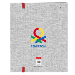 Ring binder Benetton Pop Grey (27 x 32 x 3.5 cm)